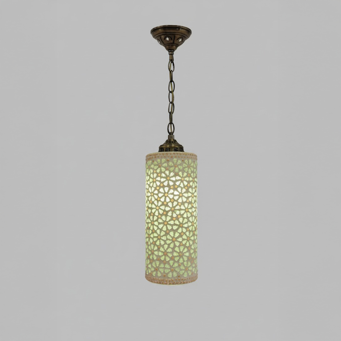 Jali Cutwork Metal Pendant Lamp