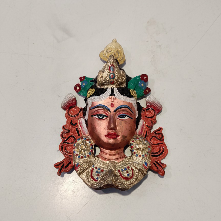 Hand-Painted Goddess Face Wall Hanging – Divine Décor