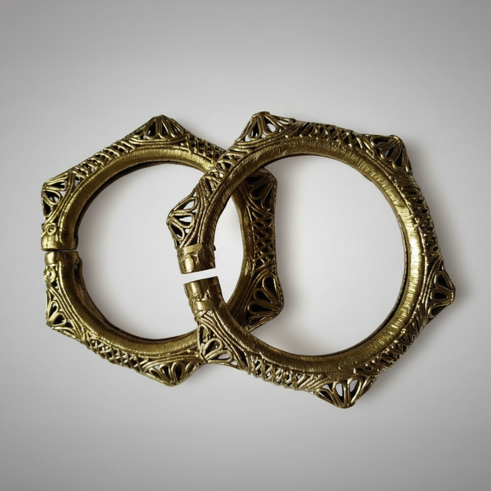 Traditional Brass Tribal Bangles