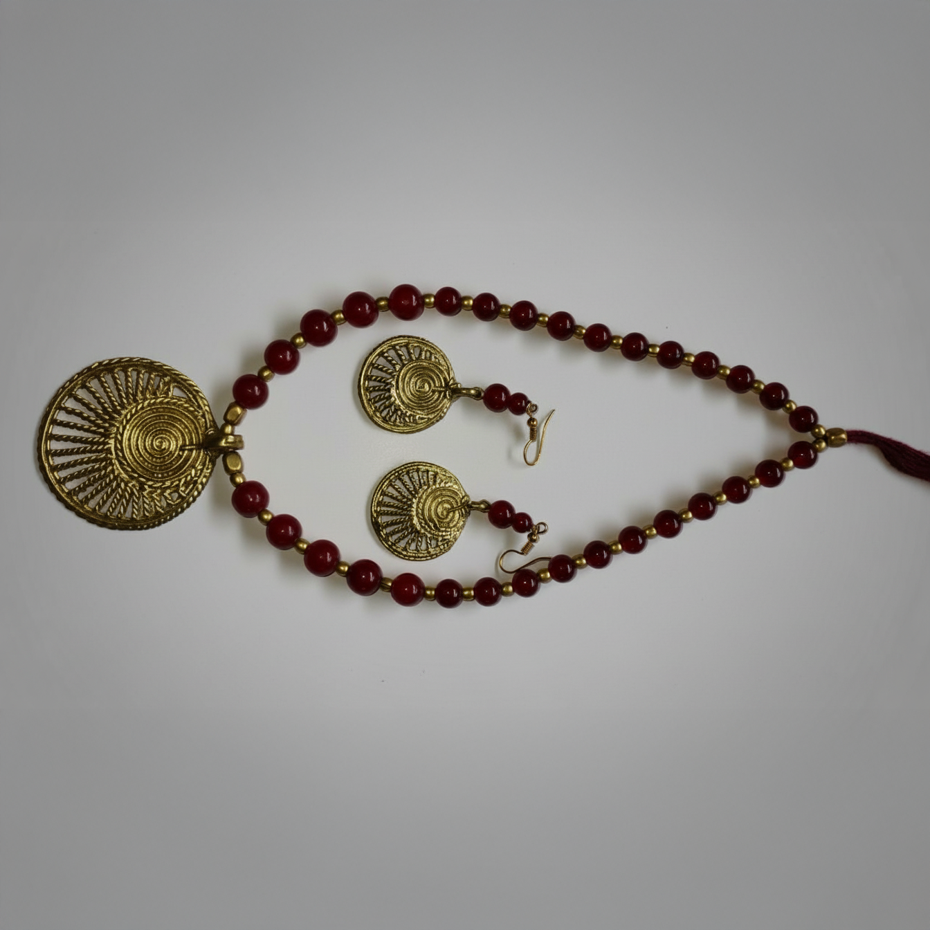 Handcrafted Brass Necklace Set