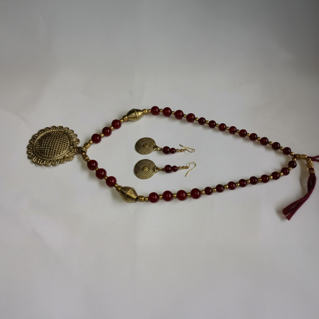 Sun Motif Tribal Necklace Set