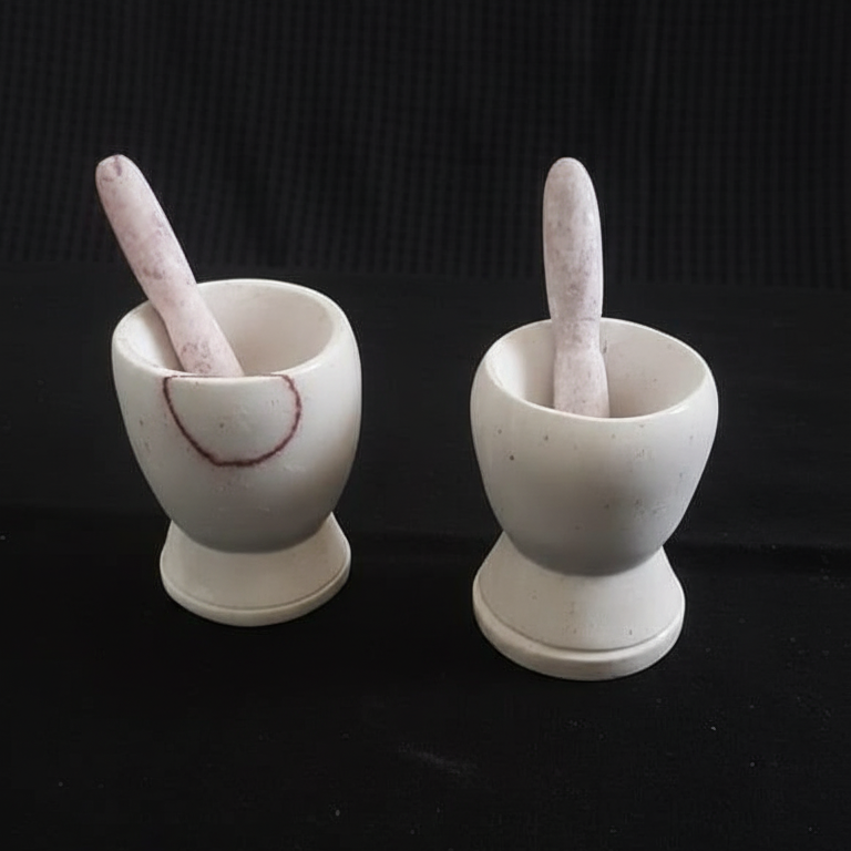 Mini Marble Mortar and Pestle Set