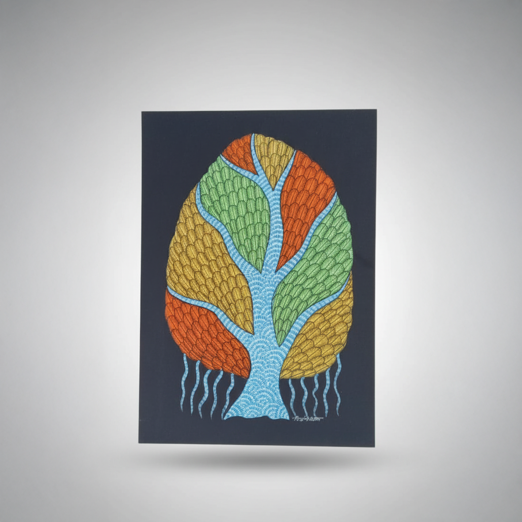 Gond Painting of the Tree of Life