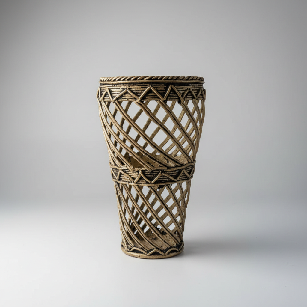 Dokra Tall Brass Vase