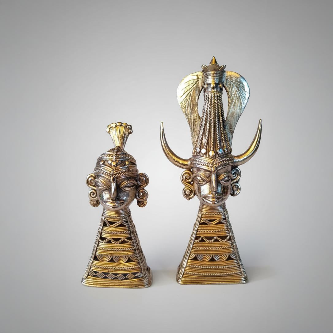 Dokra Tribal Couple Figurine