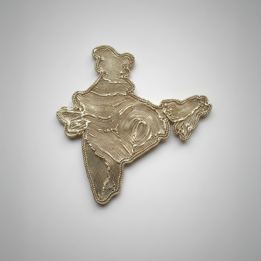 Dokra India Map Wall Art