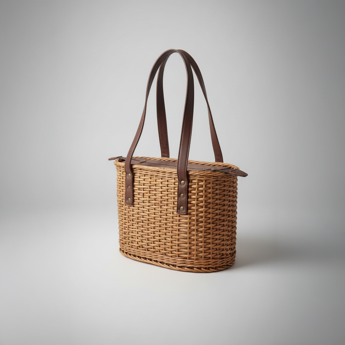 Handwoven Bamboo Tote Bag