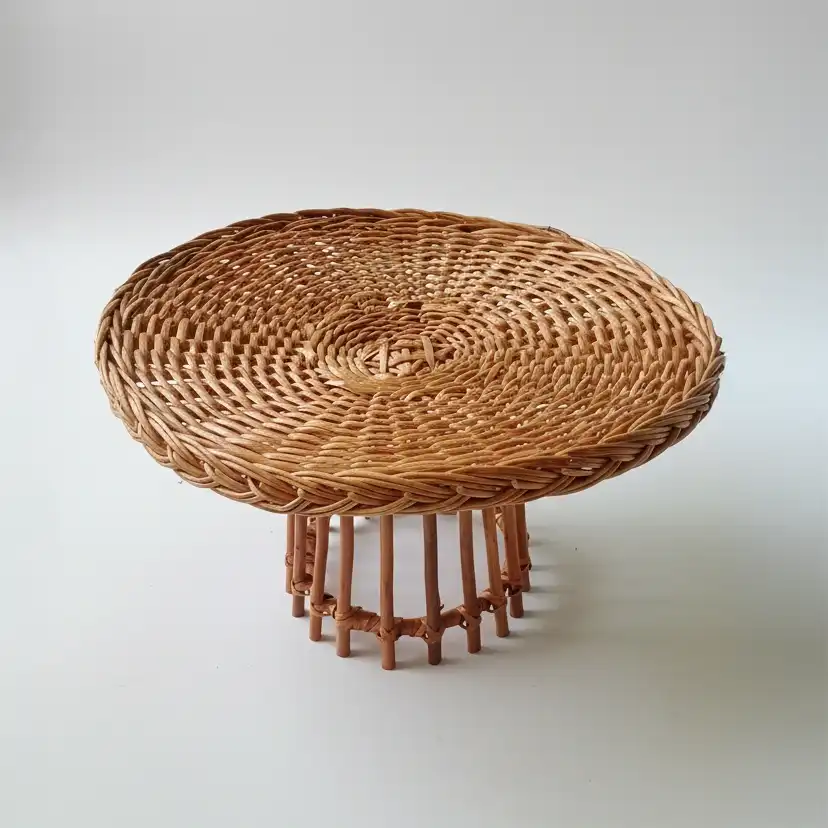 Bamboo Pedestal Tray