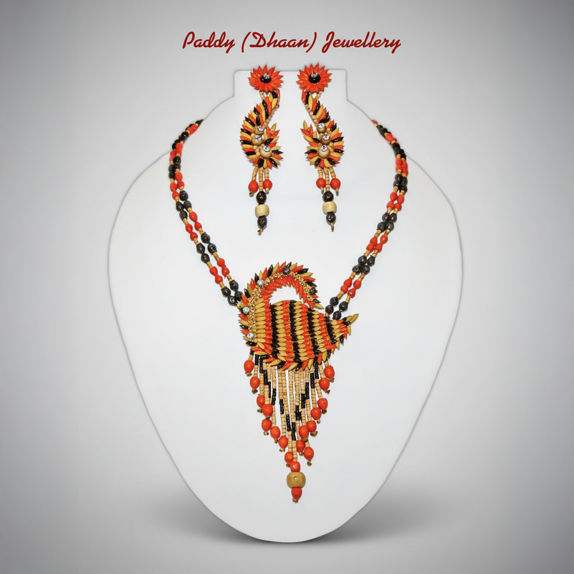 Peacock Motif Paddy Necklace Set