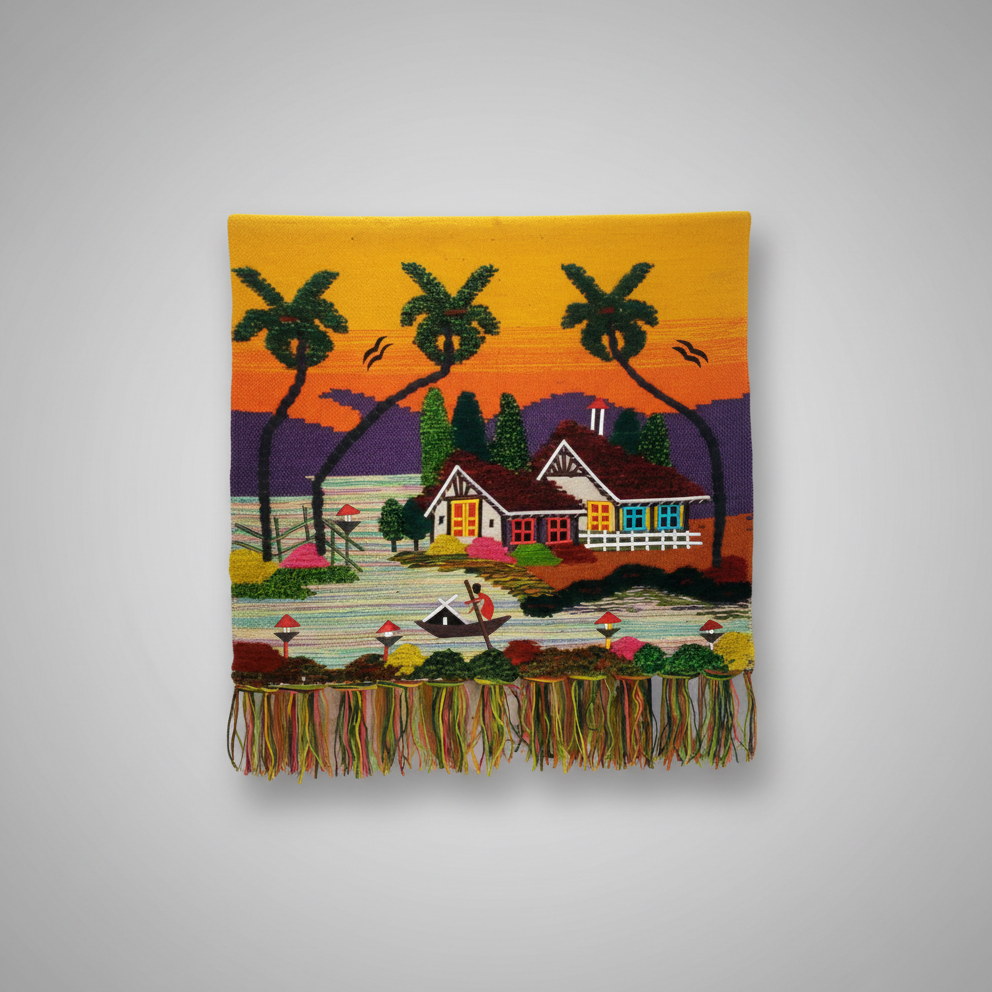 Village Riverside Jute Art