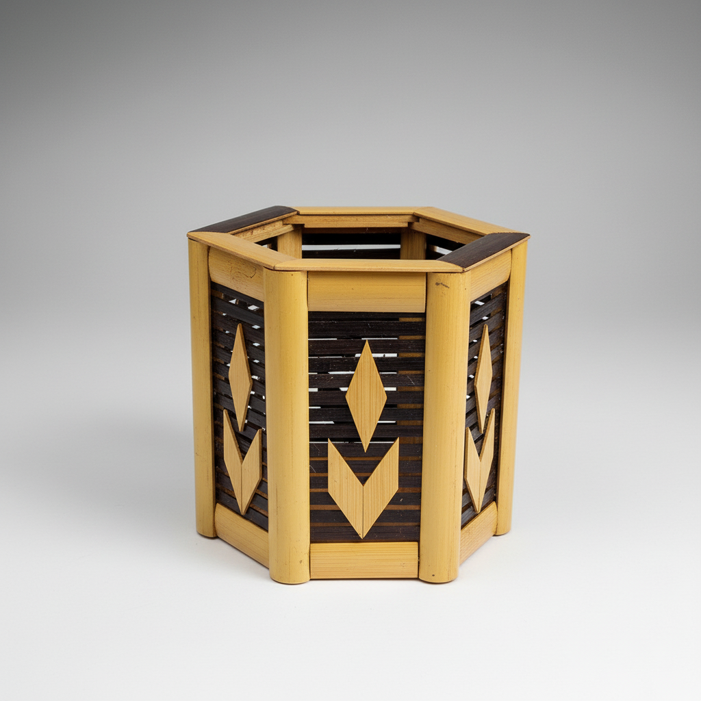 Handcrafted Bamboo Pen Holder