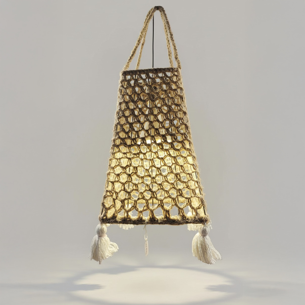 Macramé Jute Pendant Lamp Shade